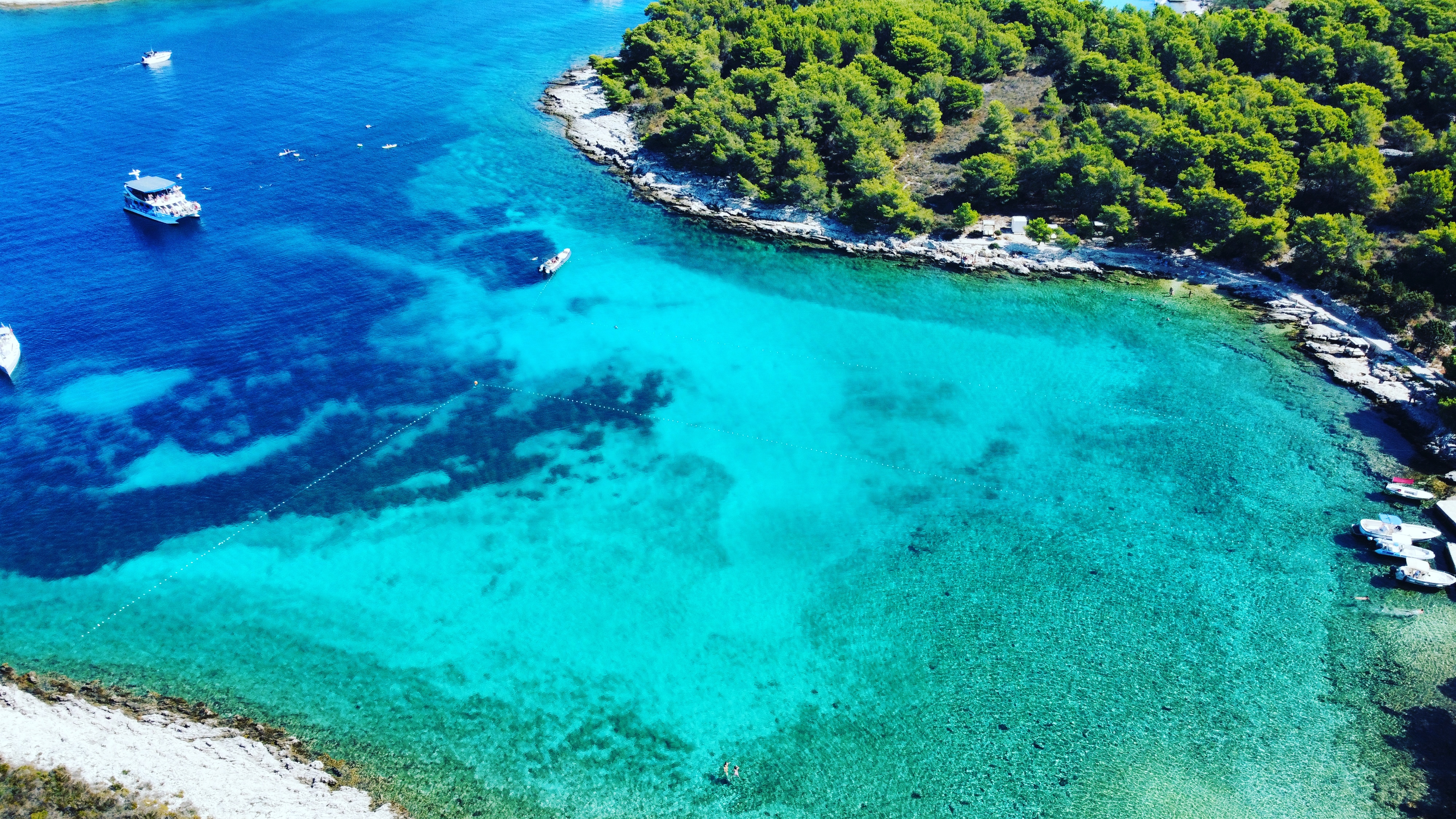 Mlini beach on the Pakleni Islands near Hvar Croatia