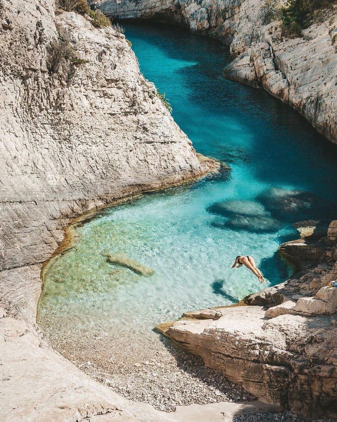 Pritišćina bay on Vis island Croatia